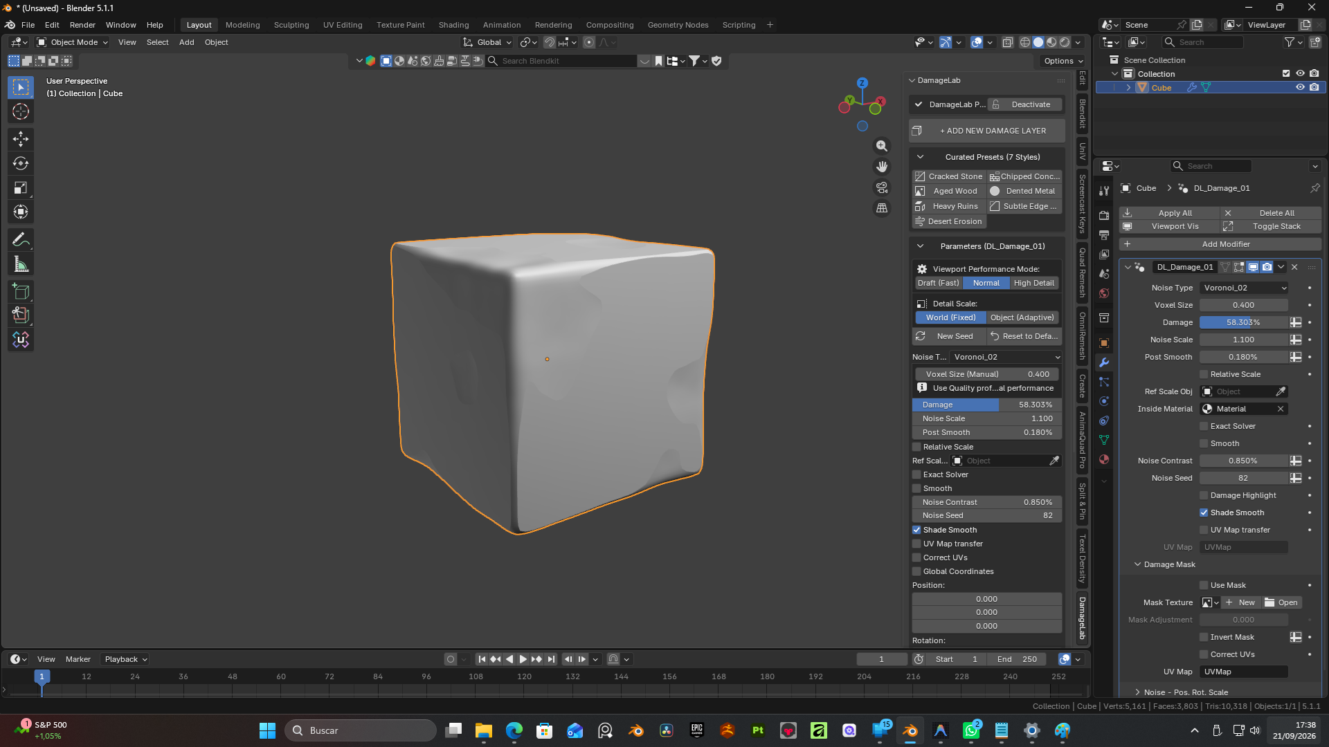 Preset Dented Metal en DamageLab